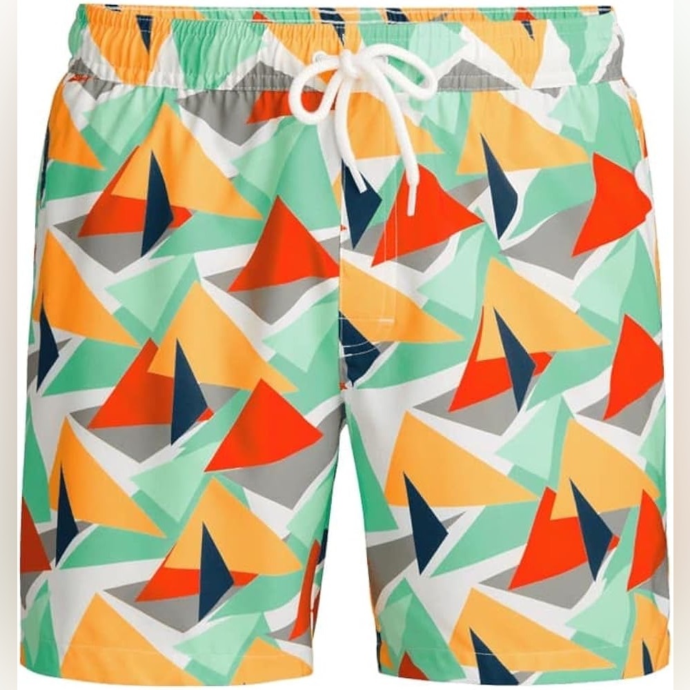 MeUndies Swim Trunks Men’s Bathing‎ Suit with 6” Inseam Elastic Waistband small